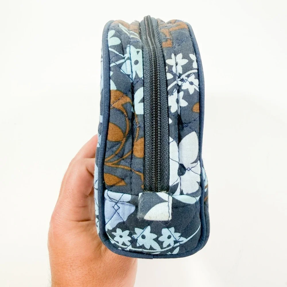 Vera Bradley Quilted Cosmetic Makeup Toiletry Bag PVC Lined‎ Floral Print
